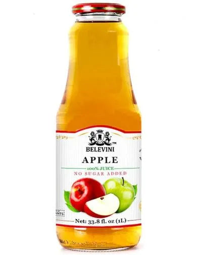 BELEVINI APPLE JUICE NO SUGAR ADDED 1lt
