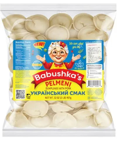 BABUSHKA'S" DUMPLINGS UKRAINKIY SMAK PELMENI (PORK) 2lb