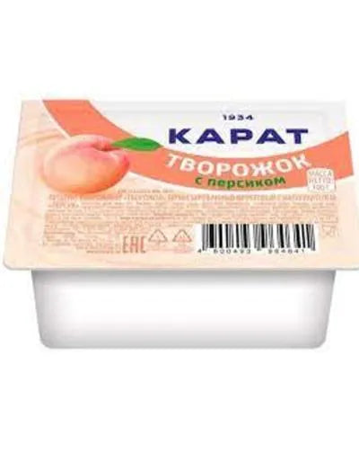KARAT FARMER CHEESE DESSERT PEACH TASTE 230gr