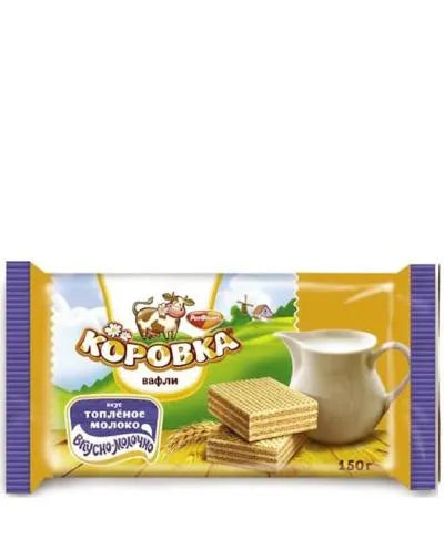 KOROVKA WAFERS WITH BAKED MILK FLAVOR 150gr