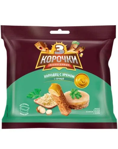 3 KOROCHKI HOLODETC & HREN DRY BREADSTICKS 100gr