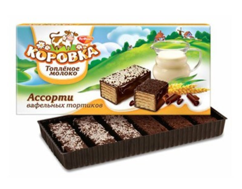 KOROVKA ASSORTED WAFFLE CAKES 180gr