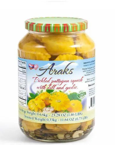 ARAKS PICKLED PATTYPAN SQUASH WITH DILL AND GARLIC 660gr