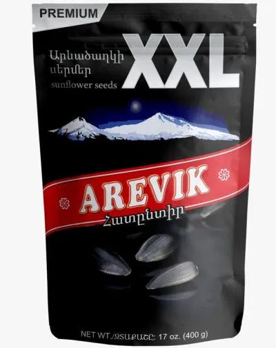 AREVIK PREMIUM XXL ROASTED SUNFLOWER SEEDS 400g