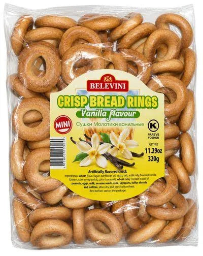 BELEVINI VANILLA FLAVOUR DRIED BAGELS (SUSHKI) 320gr
