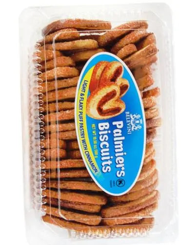 BELEVINI PALMIERS COOKIES WITH CINNAMON 350gr