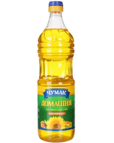 CHUMAK UNREFINED SUNFLOWER OIL (DOMASHNAYA) 0.9lt