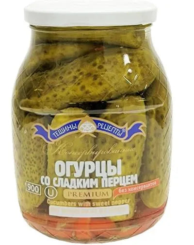 PREMIUM CUCUMBERS WITH SWEET PEPPERS 900ml