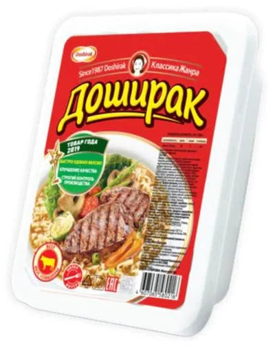 DOSHIRAK INSTANT NOODLE SOUP WITH  BEEF TASTE 90gr