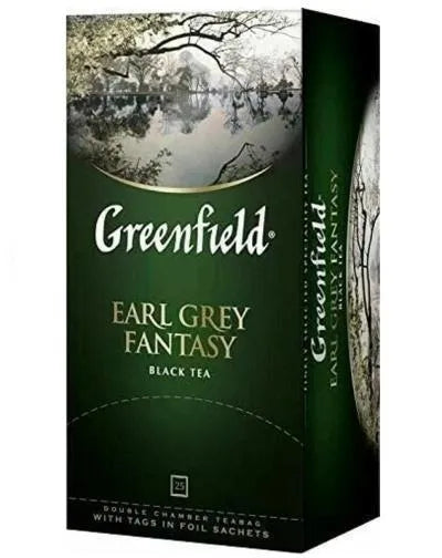GREENFIELD EARL GREY FANTASY BLACK TEA. 25 TEABAGS