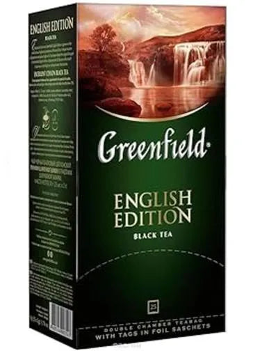 GREENFIELD ENGLISH EDITION BLACK TEA 25 TEABAGS