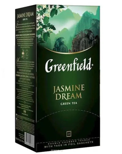 GREENFIELD JASMINE DREAM GREEN TEA 25 TEABAGS