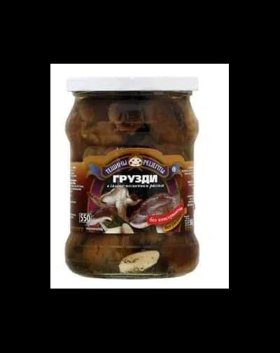 TESCHINY RECEPTY MUSHROOMS GRUZDI IN BRINE 550ml