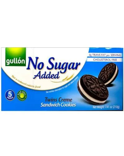 GULLON TWINS CREAM COOKIES SUGAR FREE 210gr
