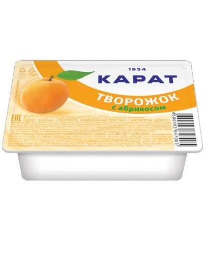 KARAT FARMER CHEESE DESSERT APRICOT TASTE 230gr