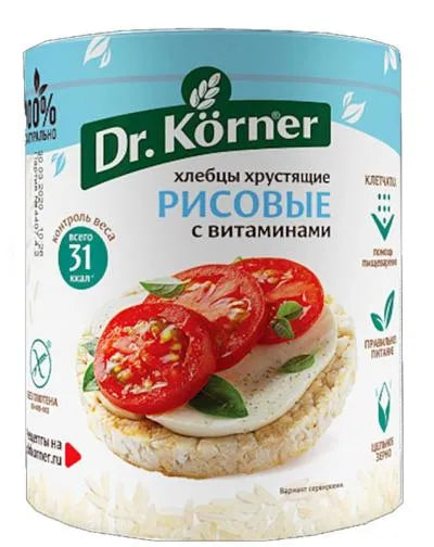 DR. KORNER RICE CRISPBREAD 100gr