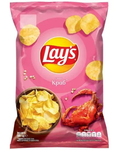 LAY'S POTATO CHIPS CRAB FLAVOR 120gr