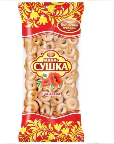 VP MINI SUSHKA DRIED BAGELS WITH POPPY SEEDS 180gr
