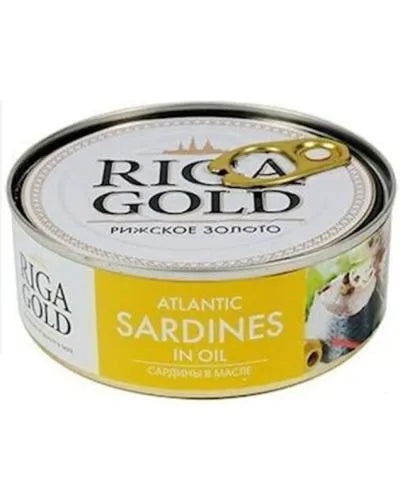 RIGA GOLD ATLANTIC SARDINES IN OIL 240gr