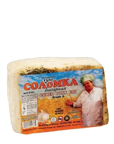 SALO BAZARNAYA w/ GARLIC SOLOMKA PORK FAT SALTED