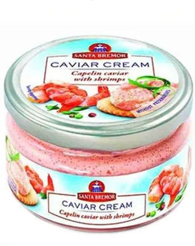 SANTA BREMOR CAPELIN CAVIAR CREAM WITH SHRIMPS 180gr