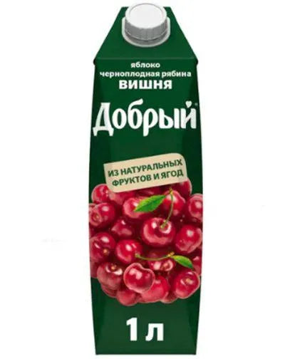 DOBRIY APPLE-ARONIA-CHERRY NECTAR 1lt
