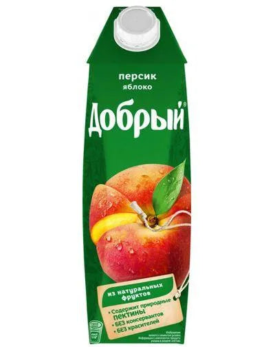 DOBRIY PEACH-APPLE JUICE 1lt