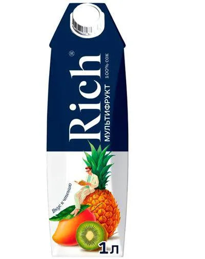 RICH MULTIFRUIT 100% JUICE 1lt