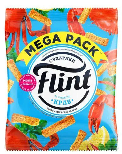 FLINT BREAD CRISPS CRAB FLAVOR  110gr