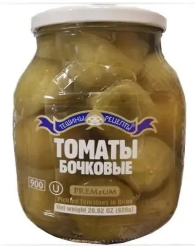 PREMIUM GREEN TOMATOES IN BRINE(BOCHKOVIE) 900ml