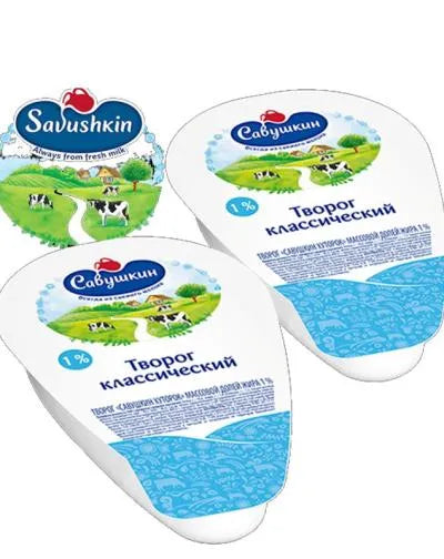 COTTAGE CHEESE CLASSIC (TVOROG) 1% 180gr