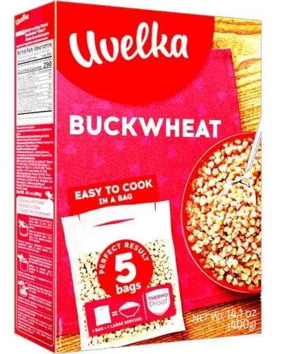 UVELKA BUCKWHEAT IN FAST BOILING BAGS 5X80gr.